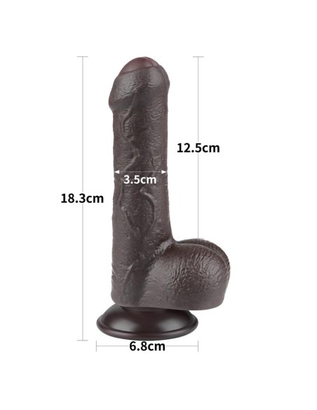 Dildo Dual Layer Piel Retractil 7 Dildo Dual Layer Piel Retractil 7