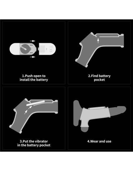 Anillo Vibrador para Pene y Escroto Wave Knights