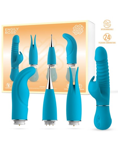 Eivian Set 4 Piezas Intercambiables Vibracion y Thrusting Eivian Set 4 Piezas Intercambiables Vibracion y Thrusting