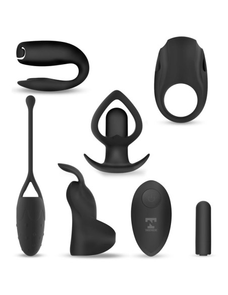 Six In One Kit de Bala Vibradora y 5 Accesorios de Silicona