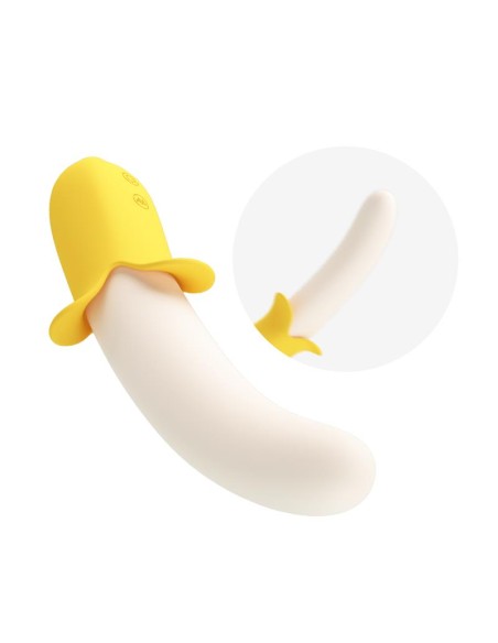 Banana Geek Vibrador con Thrusting USB