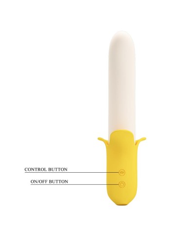 Banana Geek Vibrador con Thrusting USB