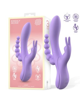 Lindsay Vibrador con Cadena Anal Silicona Liquida Unibody Flexible 2 Motores