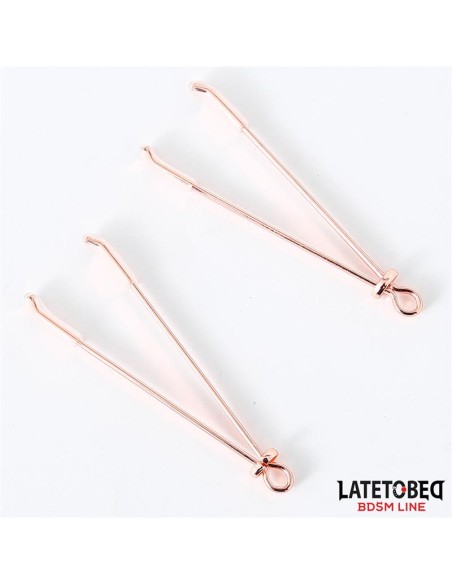 Pinzas para Pezones Color Oro Rosa