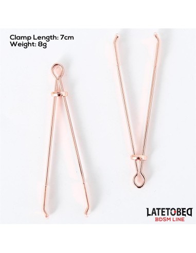 Pinzas para Pezones Color Oro Rosa