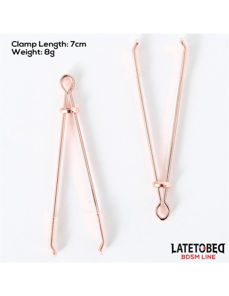 Pinzas para Pezones Color Oro Rosa