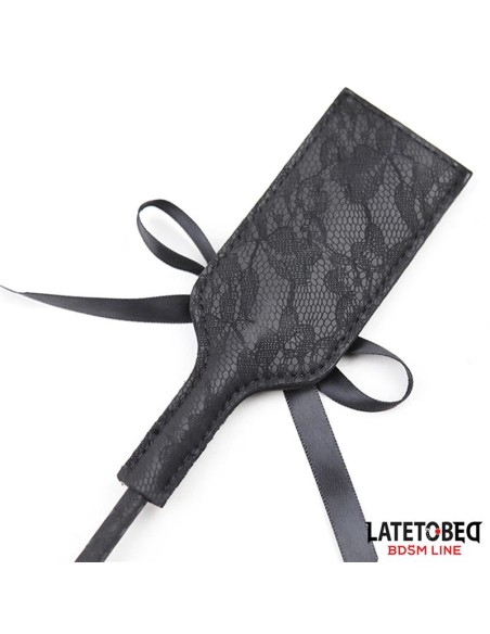 Multi Feathers Tickler and Lace Ribbon Paddle Comb Multi Feathers Tickler and Lace Ribbon Paddle Comb