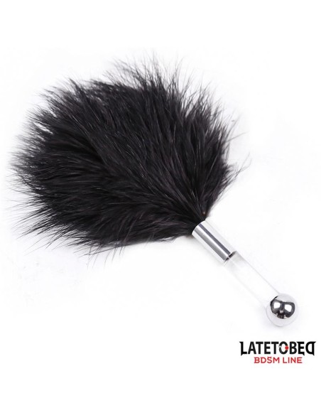 Estimulador de Plumas con Mango de Metal