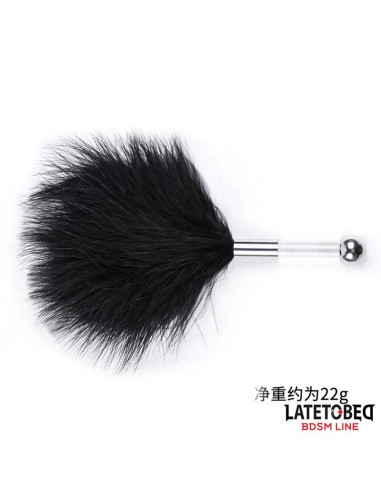 Estimulador de Plumas con Mango de Metal