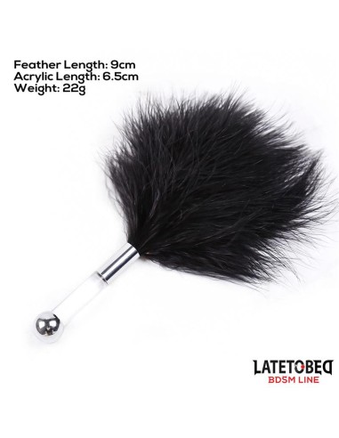 Estimulador de Plumas con Mango de Metal