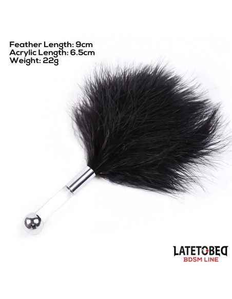 Estimulador de Plumas con Mango de Metal