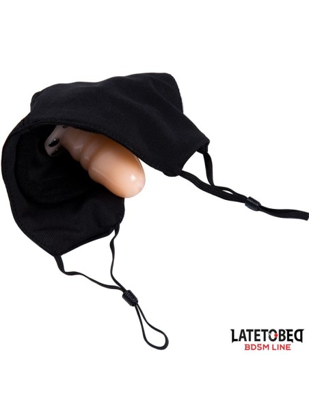 Mascarilla con Accesorio de Dildo 6 cm Desmontable Mascarilla con Accesorio de Dildo 6 cm Desmontable