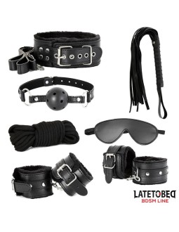 Set de 7 Piezas de Bondage Negro