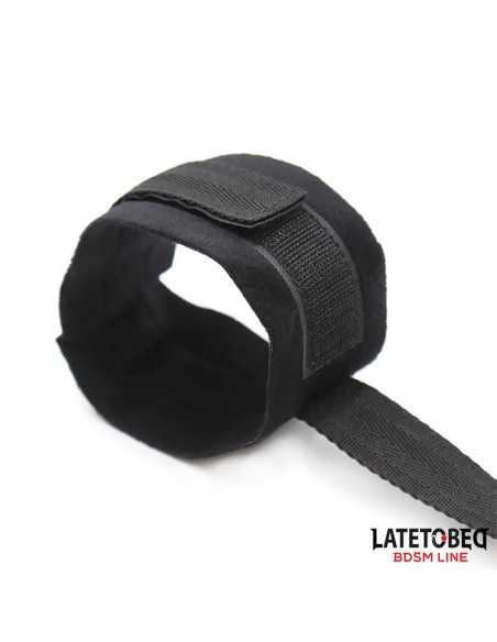 Set de Resticciones 3 Piezas Antifaz Esposas Munecas y Tobillos Ajustables