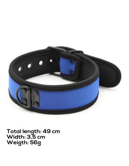 Collar de Neopreno Ajustable Azul Collar de Neopreno Ajustable Azul