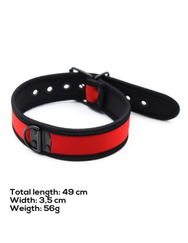 Collar de Neopreno Ajustable Rojo
