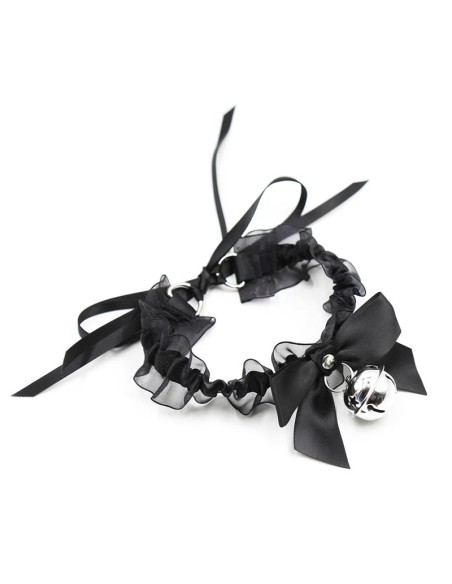 Collar con Lazo Cascabel y Encaje