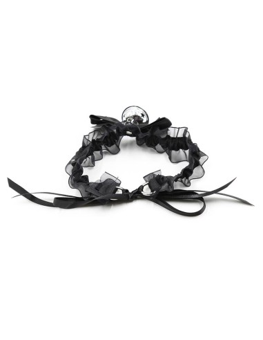 Collar con Lazo Cascabel y Encaje