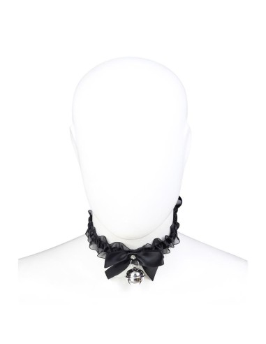 Collar con Lazo Cascabel y Encaje