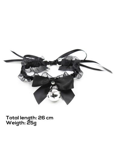 Collar con Lazo Cascabel y Encaje