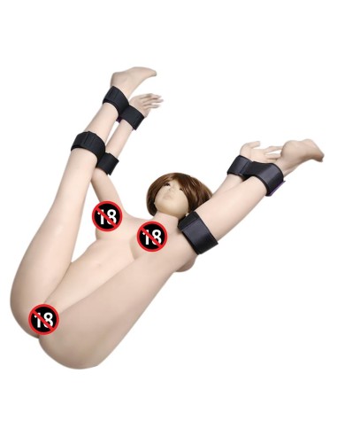 Set de Restricciones con Esposas para Muneca y Tobillo Ajustables
