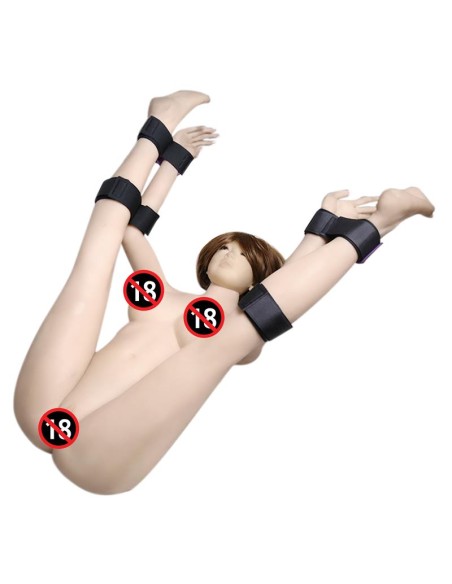 Set de Restricciones con Esposas para Muneca y Tobillo Ajustables Set de Restricciones con Esposas para Muneca y Tobillo Ajustables