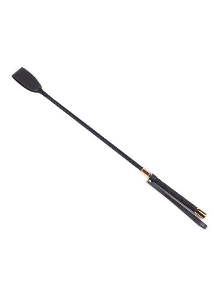 Fusta de Metal Negro y Dorado