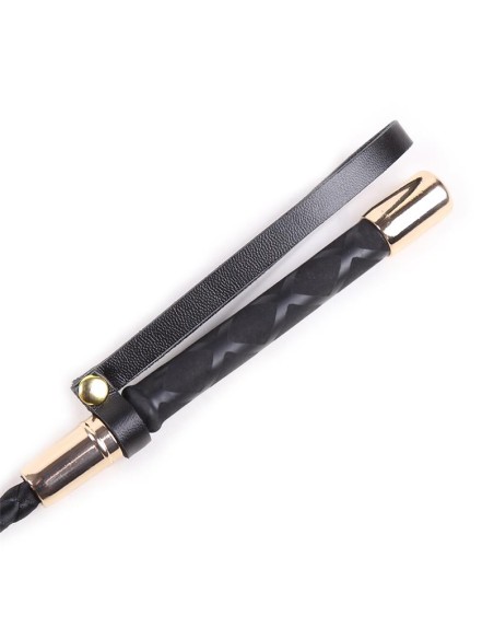 Fusta Clasica Negro y Dorado 30 cm