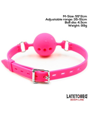 Mordaza Bola Silicona Transpirable M 45 cm