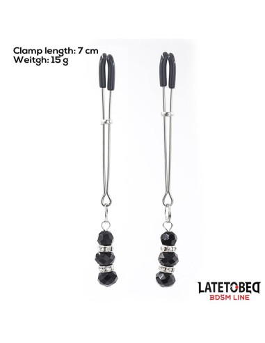 Pinzas para Pezones con Borlas de Cristal