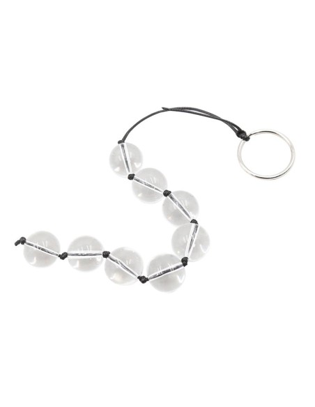 Cadena Anal con Bolas de Cristal 4 Tamanos Cadena Anal con Bolas de Cristal 4 Tamanos