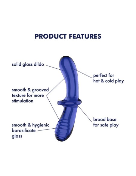 Estimulador de Cristal Double Crystal Hot and Cold Azul