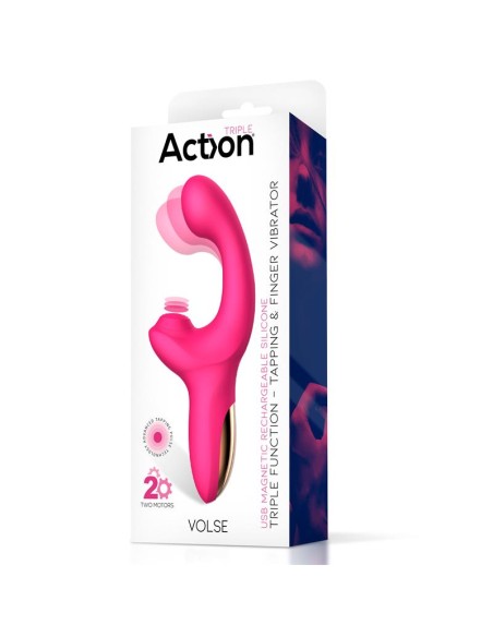 Volse Vibrador Triple Funcion con Finger y Pulsacion Tapping