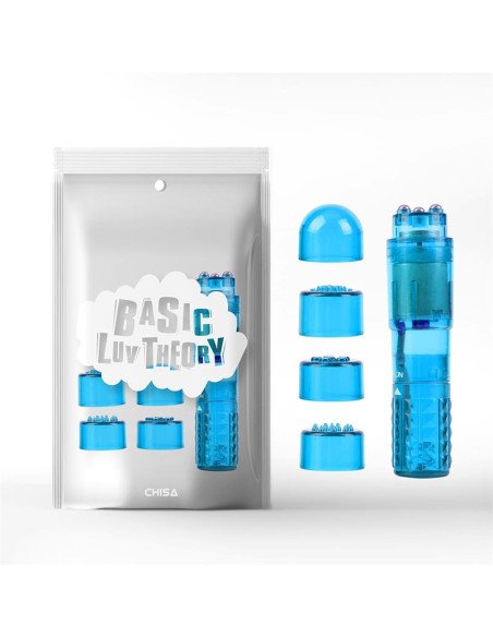 Mini Masajeador 3 Cabezales Azul