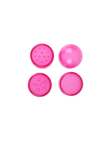 Mini Masajeador 3 Cabezales Rosa