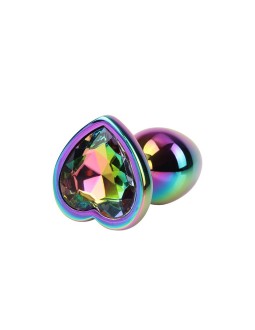 Plug Anal Rainbow Heart Gem Talla S 2