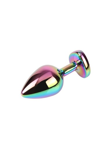 Rainbow Heart Plug Anal multicolor con Joya Talla M