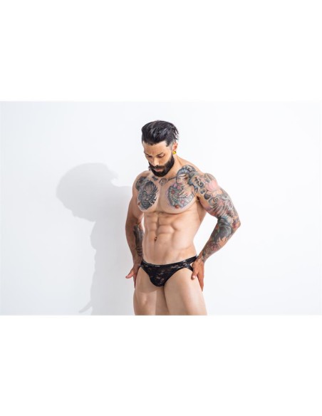 L4CE04 Slip Estilo Suspensorio con Encaje L4CE04 Slip Estilo Suspensorio con Encaje