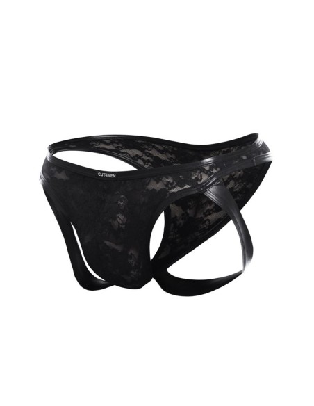 L4CE04 Slip Estilo Suspensorio con Encaje L4CE04 Slip Estilo Suspensorio con Encaje