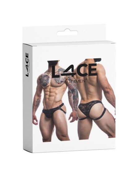 L4CE04 Slip Estilo Suspensorio con Encaje L4CE04 Slip Estilo Suspensorio con Encaje