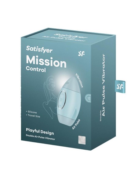 Mission Control Succionador y Vibrador Azul