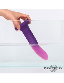 Dildo que Cambia de Color Purpura a Rosa Talla S 14 cm 2
