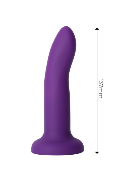 Dildo que Cambia de Color Purpura a Rosa Talla S 14 cm