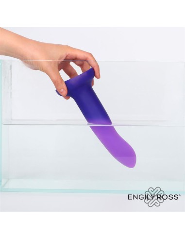 Dildo que Cambia de Color Purpura a Rosa Talla S 14 cm