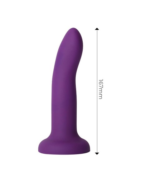 Dildo que Cambia de Color de Purpura a Rosa Talla M 17 cm