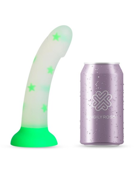 Dildo que Brilla en la Oscuridad Confetti Star 17 cm Dildo que Brilla en la Oscuridad Confetti Star 17 cm