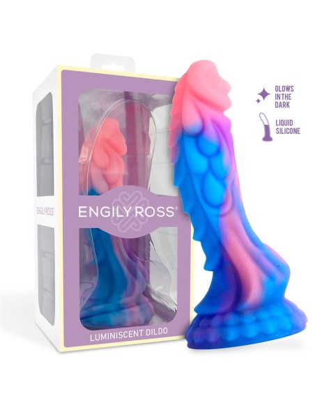 Dildo Dragon Brilla en la Oscuridad 18 cm