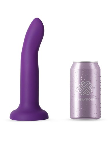 Dildo que Cambia de Color Pupura a Rosa Talla L 21 cm