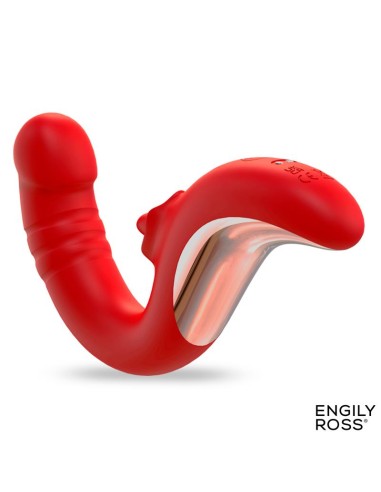 Drako Vibrador con Thrusting y Lengua Oscilante 360º