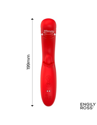 Drako Vibrador con Thrusting y Lengua Oscilante 360º